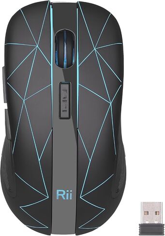 Rii Wireless Mouse with USB Nano Receiver,Rechargeable for Office Gaming in Kuwait