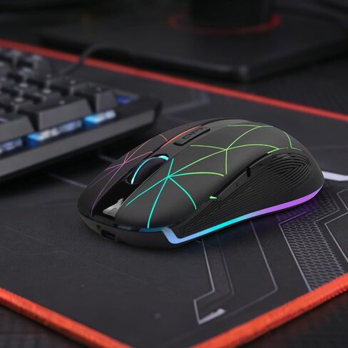 Rii Wireless Mouse with USB Nano Receiver,Rechargeable for Office Gaming in Kuwait