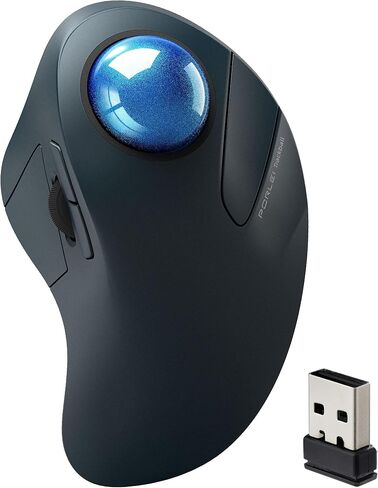 Ergonomic Wireless Trackball Mouse for Wrist Comfort, Bluetooth & USB Receiver, Rechargeable Rollerball Mouse with 44mm Index Finger Trackball, 5 DPI Levels, Multi-Device for PC, Mac, Laptop in Kuwait