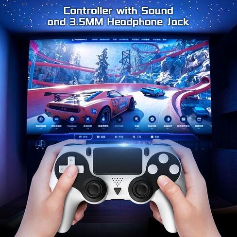 Huniquedec Wireless Controller for PS5 with Dynamic Vibration, 6-Axis Motion Control, 3.5mm Audio Jack,Bluetooth Controller with Speaker Compatible with PS5 Pro/Slim/PC in Saudi Arabia