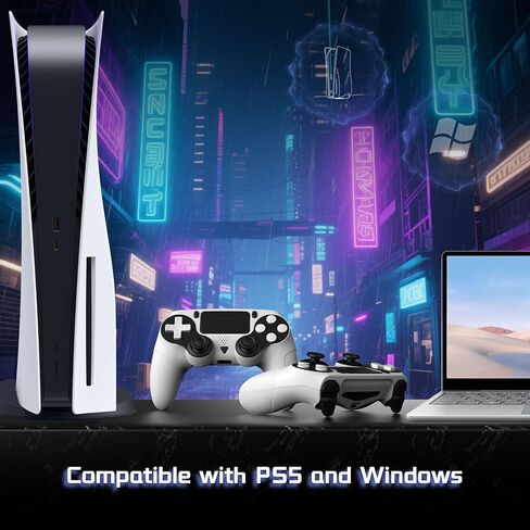 Huniquedec Wireless Controller for PS5 with Dynamic Vibration, 6-Axis Motion Control, 3.5mm Audio Jack,Bluetooth Controller with Speaker Compatible with PS5 Pro/Slim/PC in Saudi Arabia