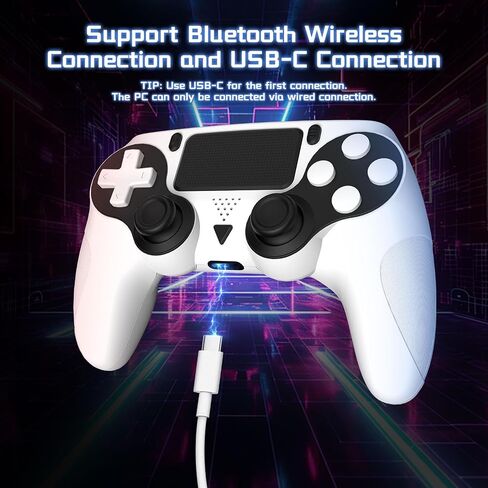 Huniquedec Wireless Controller for PS5 with Dynamic Vibration, 6-Axis Motion Control, 3.5mm Audio Jack,Bluetooth Controller with Speaker Compatible with PS5 Pro/Slim/PC in Saudi Arabia