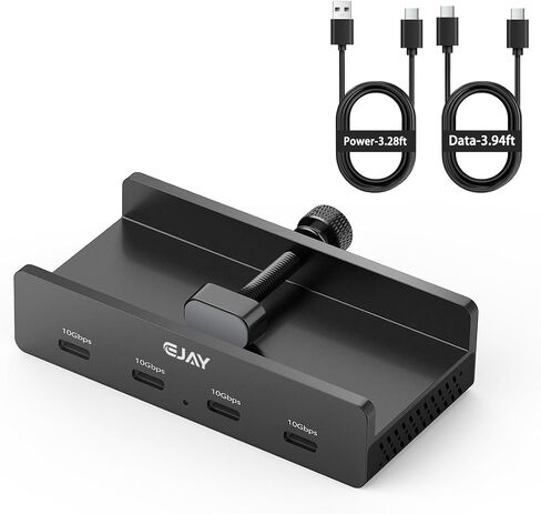 EJAY Clamp 4-Port 10Gbps USB-C Hub for iMac & PC in Kuwait