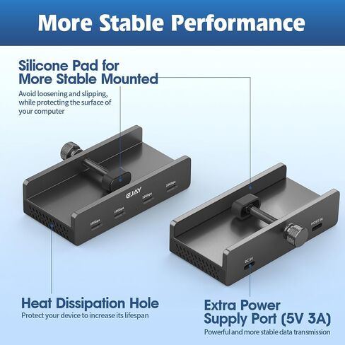 EJAY Clamp 4-Port 10Gbps USB-C Hub for iMac & PC in Kuwait