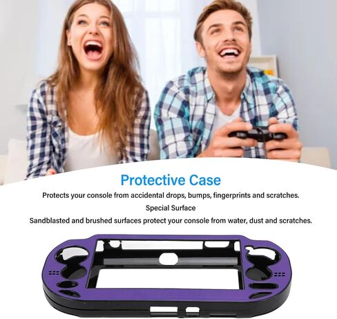 Case Cover for Hard Case Cover for 1000 Fit Replacement Aluminum Alloy Protective Case Hard for PSV 1000 Game Console (Violet) in Kuwait