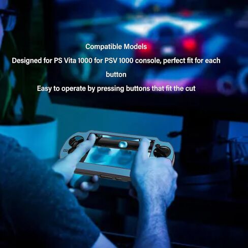 Case Cover for Hard Case Cover for 1000 Fit Replacement Aluminum Alloy Protective Case Hard for PSV 1000 Game Console (Light Blue) in Kuwait