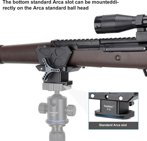 Shooting Saddle for Hunting Tripod Arca-Swiss Clamp Aluminum Mount in Kuwait
