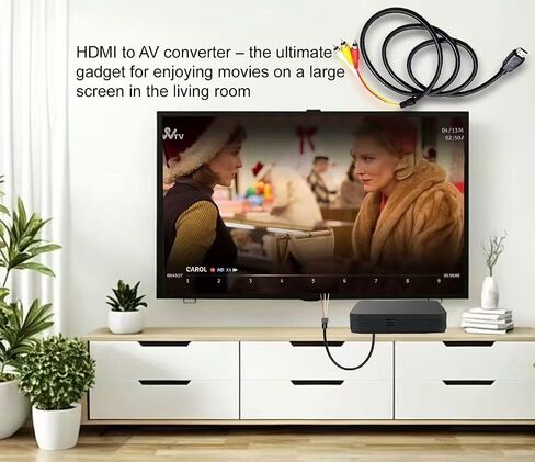 Replacement HDMI to RCA Cable, HDMI Male to 3-RCA Video and Audio AV Adapter Cable, no Signal Conversion Function, Compatible with TV, HDTV, DVD (5FT) in Kuwait