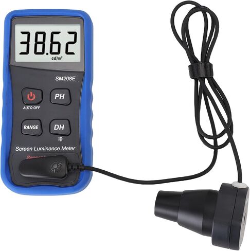 Garosa Digital Screen Brightness Meter, Calibration Illuminance Light Meter for Photography and Design, Measures 0.01 to 39990 Cdm2, Portable and Easy to Use in Kuwait