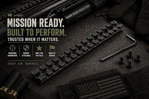 TRINITY 4x32 Shotgun Scope Kit with Weaver Rail Compatible with Mossberg 500/590 Pump – Mil-Dot Reticle, Blue Multi-Coated Lenses in Kuwait