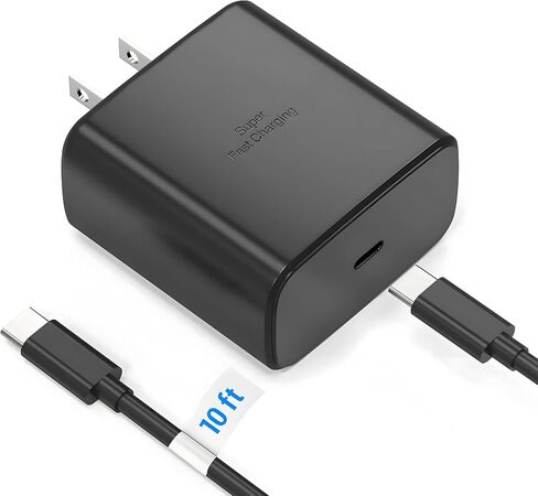 TT&C 35W Super Fast Charger with 10FT Cable for Samsung Galaxy S26, S25 in Kuwait