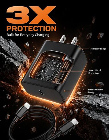 2 Pack Super Fast Charger for Samsung S26 Ultra PPS PD 3.0 with 10FT Cables in Kuwait