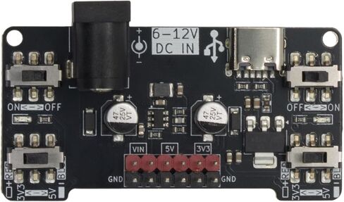 2-Pack Breadboard Power Supply Module, 2-Channel 3.3V 5V Switchable Regulated Power Supply Board with Type-C USB and DC 6-12V Jack, for Breadboard Arduino ESP32 Raspberry Pi in Saudi Arabia