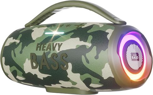 HEAVY BASS Speakers Bluetooth Wireless 60W 20H IPX6 Outdoor Camping Beach in Kuwait