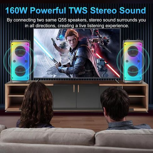 Bluetooth Speaker, 80W Peak Wireless Bluetooth Speakers in Kuwait