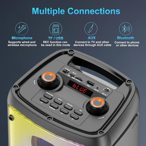 Bluetooth Speaker, 80W Peak Wireless Bluetooth Speakers in Kuwait