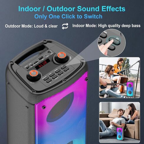 Bluetooth Speaker, 80W Peak Wireless Bluetooth Speakers in Kuwait