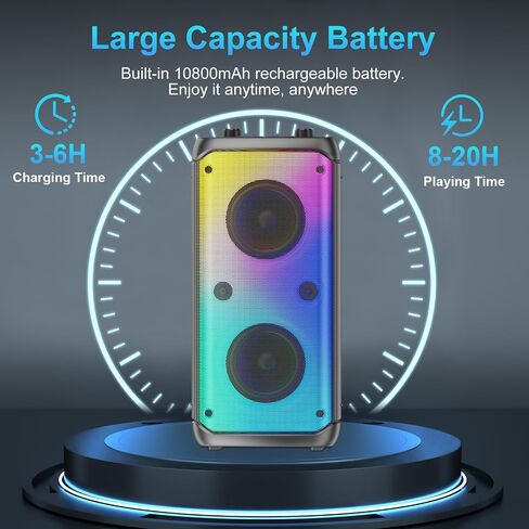 Bluetooth Speaker, 80W Peak Wireless Bluetooth Speakers in Kuwait