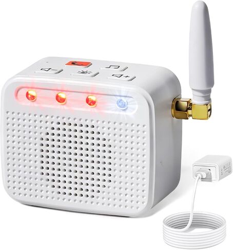 Cell Phone Ringer Amplifier for Hard of Hearing, 120dB Loud Ringtone & 4 LED Flash, Answer on Device or Phone, Missed Call Reminder, Auto Reconnect - Works with iPhone Android iPad in Kuwait