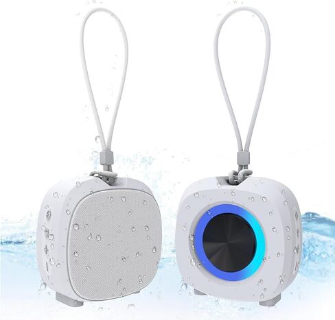 PEICHENG Speaker, Small Portable Bluetooth Wireless IPX5 Waterproof Shower Speaker,Loud Stereo Sound Deep Bass,TWS Paire, RGB Lights,Long Playtime for Outdoor Party, Great Gift,1PC(Pink) in Kuwait