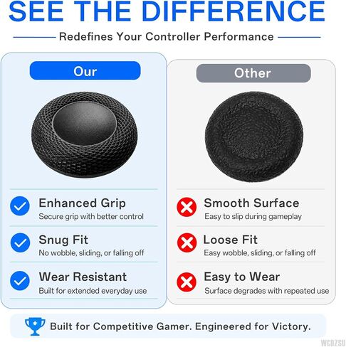 12 Pcs Joystick Replacement Grip Caps for PS5 Controller Anti Slip in Saudi Arabia