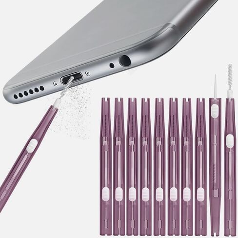 10pcs Phone Cleaning Kit Dual Side Multifunction Tools for iPhone 17 Purple in Kuwait