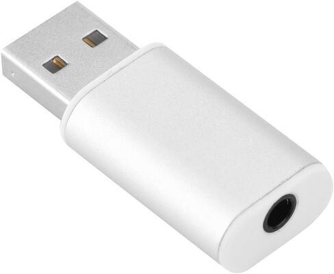 External USB Audio Card Compact Adapter for Laptop and PC, Plug in Kuwait