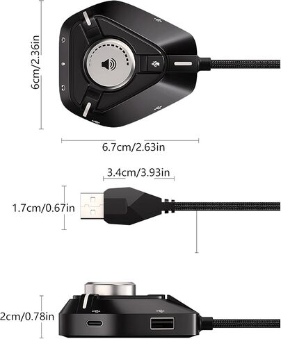 External Sound Card USB Adapter for Laptop Desktop in Kuwait