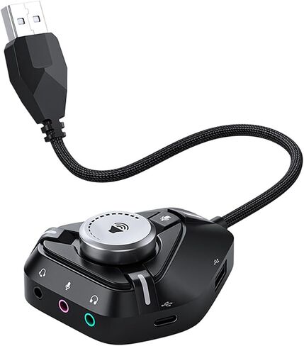 External Sound Card USB Adapter for Laptop Desktop in Kuwait