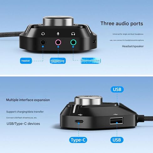 External Sound Card USB Adapter for Laptop Desktop in Kuwait