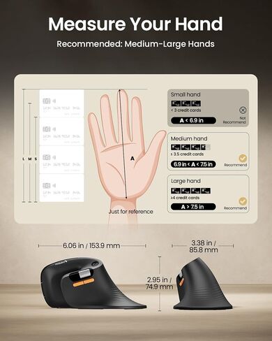 ProtoArc EK01 Plus Backlit Full Size Wireless Ergonomic Keyboard Black and EM11 Pro Vertical Mouse with Side Scroll and 6 Programmable Buttons Black in Kuwait