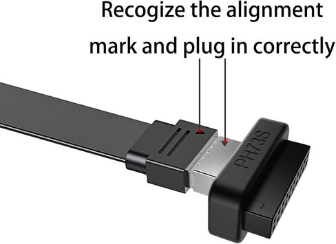 USB 3.0 19pin Male to USB 3.1 Type E(A-Key) Female Front Socket Mainboard Header Extension Adapter (19 pin to Type E) in Kuwait