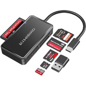 KiWiBiRD SD Card Reader, CF Card Reader USB C, Memory Stick Pro Duo Reader in Kuwait