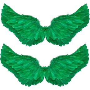 Aimery 2pcs Feather Angel Wings Costume Accessory for Adults, for Halloween Cosplay Masquerade Photo Props and Themed Events in Kuwait