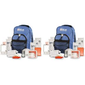 Blue Coolers Blue Seventy-Two | 72 Hour Emergency Backpack Survival Kits for 1 Person | Survival Kit for Wildfires, Earthquakes, Tornado, Hurricane, and Other Emergencies… in Kuwait