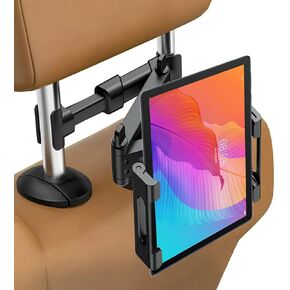iayokocc Car Headrest Tablet Holder, Headrest Mount Car Tablets Holder Truck 360 Degree Rotation Adjustable Extendable, Tablet Bracket for Auto in Kuwait