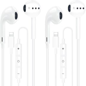Apple MFi Certified Wired Earphones, 2-Pack USB C Headphones for iPhone in Saudi Arabia