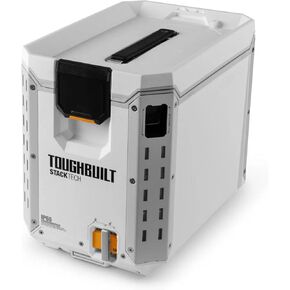 ToughBuilt Compact Cooler, Stackable Hard Shell Ice Chest for StackTech Boxes, Totes, or Lunchbox, 18 Can Capacity, White in Kuwait