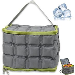 Freezable Cooler Bag – Leakproof Insulated Lunch Cooler, Reusable Ice Bag for Drinks, Fresh Food, Beach, Camping, Picnics & Road Trips in Kuwait