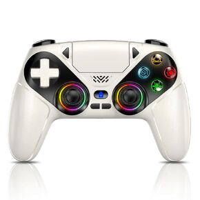 Gamrombo for PS5 Controller, Wireless Controller for PlayStation 5, PS5 Slim/Pro & PC with 9 Colors RGB Light, Dual Vibration, Turbo, Macro, 3.5mm Audio Jack & Speaker in Kuwait