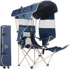 Nice C Canopy Camping Chair with Fan, Folding Umbrella Chair (1 Pack, Blue) in Saudi Arabia