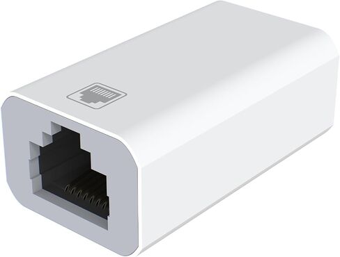 USB C to RJ45 Ethernet Adapter, Gigabit 100Mbps Network LAN Converter, USB-C Female to RJ45 Female Wired Ethernet Hub for Laptop PC Tablet, White in Saudi Arabia