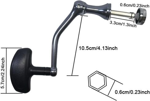 1pcs Fishing Reel Handle Grip Fishing Rotating Reel Handle Fishing Accessories Compatible with 8000 to 14000 Size Spinning Reels in Kuwait