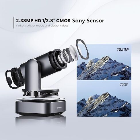 AI Auto-Tracking PTZ Camera 20x Optical Zoom HDMI USB IP Live Streaming Camera 1080P 60fps Video Conferencing System POE Supply for Church Services Worship Education Work with Zoom Team vMix OBS in Kuwait