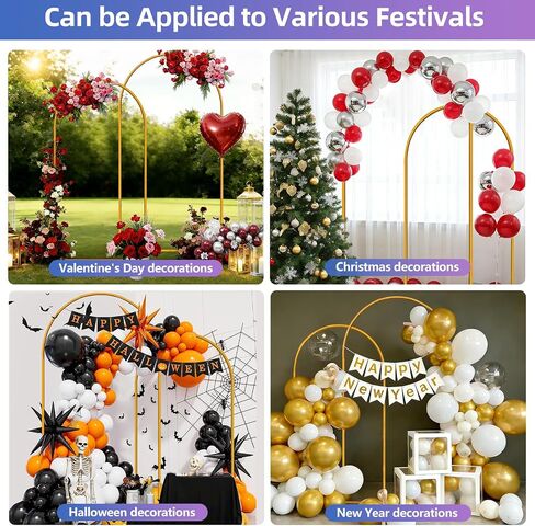 Hemmotop Metal Arch Backdrop Stand Set of 2, 7.2ft and 6ft in Kuwait
