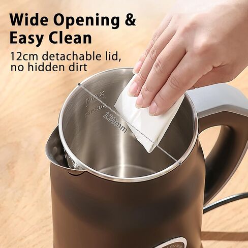 V-33 Electric Kettle 1.2L with 45-90C Temperature Control, 1000W Fast Heating, 16H Keep Warm & 3-Min Lift Memory, Cool Touch Double Wall, 304 Stainless Steel, Black in Kuwait