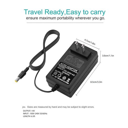 Replacement for Samsung Monitor Power Cord AC/DC 14V 3A for SyncMaster 32" 27" 24" 22" 23" 20" 19" 18" 17" 15" Screen LED LCD TFT Monitor TV Power Supply Cord Cable in Kuwait