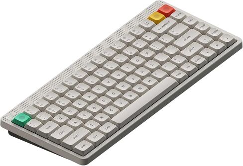 nuphy Node75 Hot-swap Wireless Mechanical Keyboard Black-Red Nano Switch | 84 Keys 75% Low Profile Keyboard,For Mac / Windows, Supports Touch Gestures, For Bluetooth, 2.4GHz, USB-C, RGB Backlit in Kuwait
