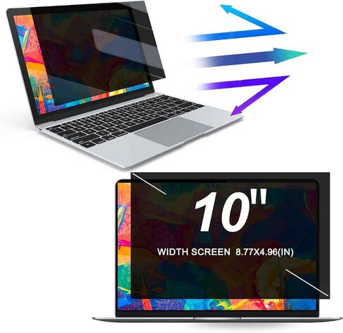 Laptop Privacy Screen 10 Inch, Anti Spy & Anti Peeping Data Confidentiality Protector, Anti-Blue Light Monitor Privacy Screen Fliter in Kuwait