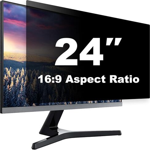 Monitor Privacy Screen 24 Inch 16:9, 1-Pack - Enhanced Anti-Glare & Blue Light Filter for Comprehensive Eye Care in Kuwait